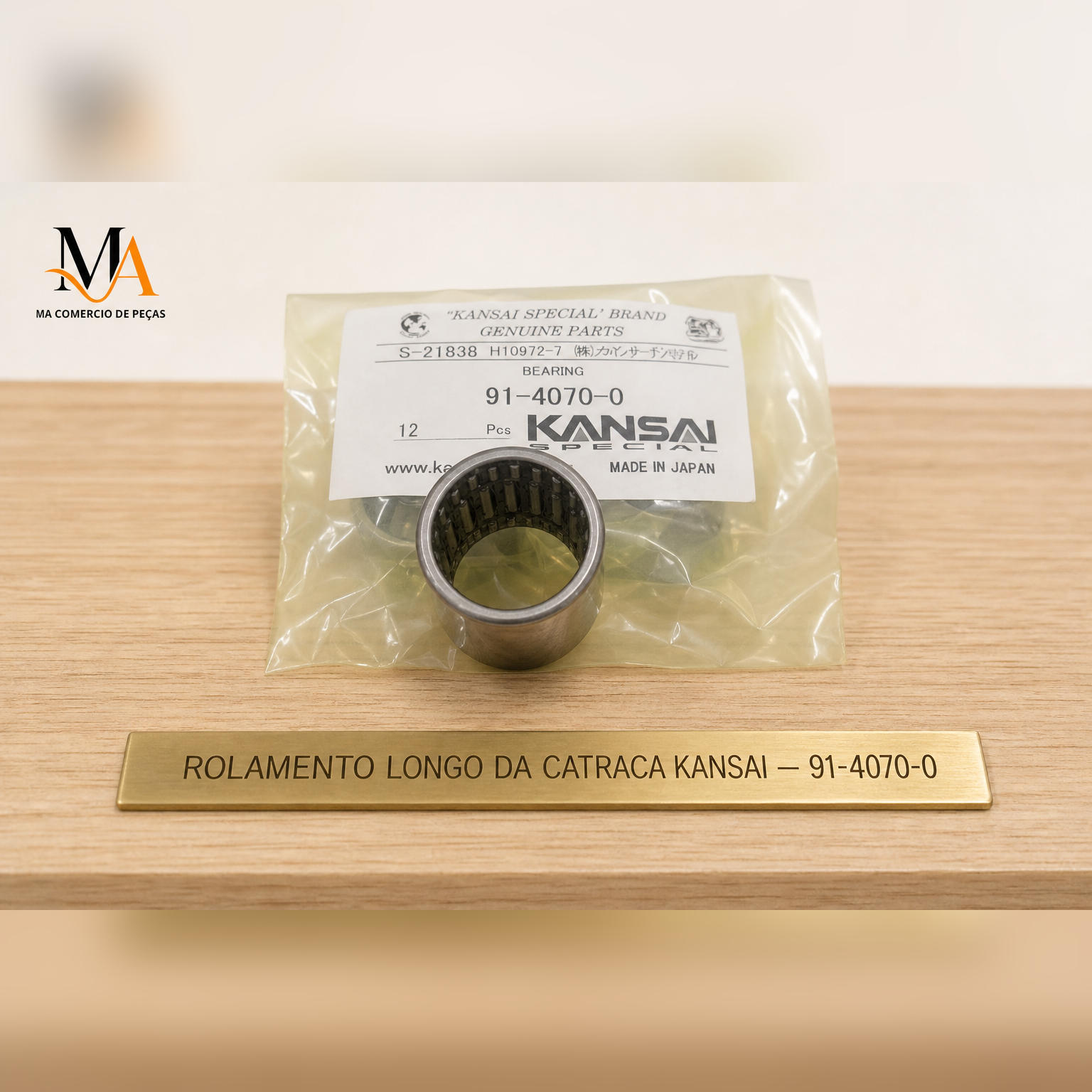 Rolamento Longo Catraca Kansai 91 4070 0